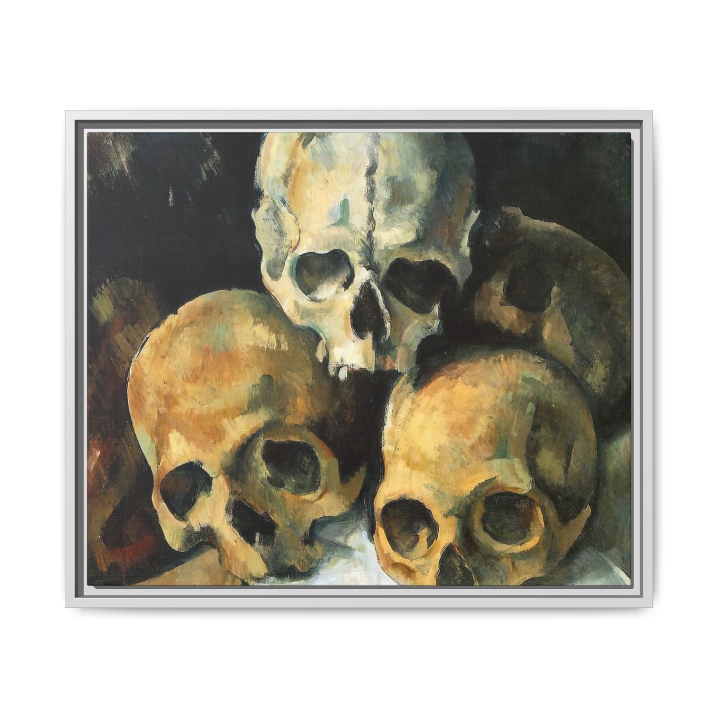 Cézanne, Paul - Pyramid of Skulls (1901) - Matte Canvas, Framed