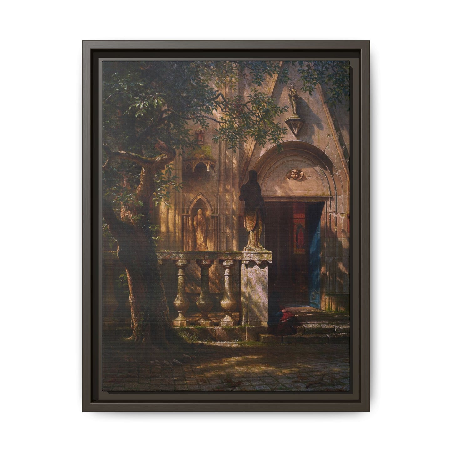 Bierstadt, Albert - Sunlight and Shadow  (1854) - Matte Canvas, Framed