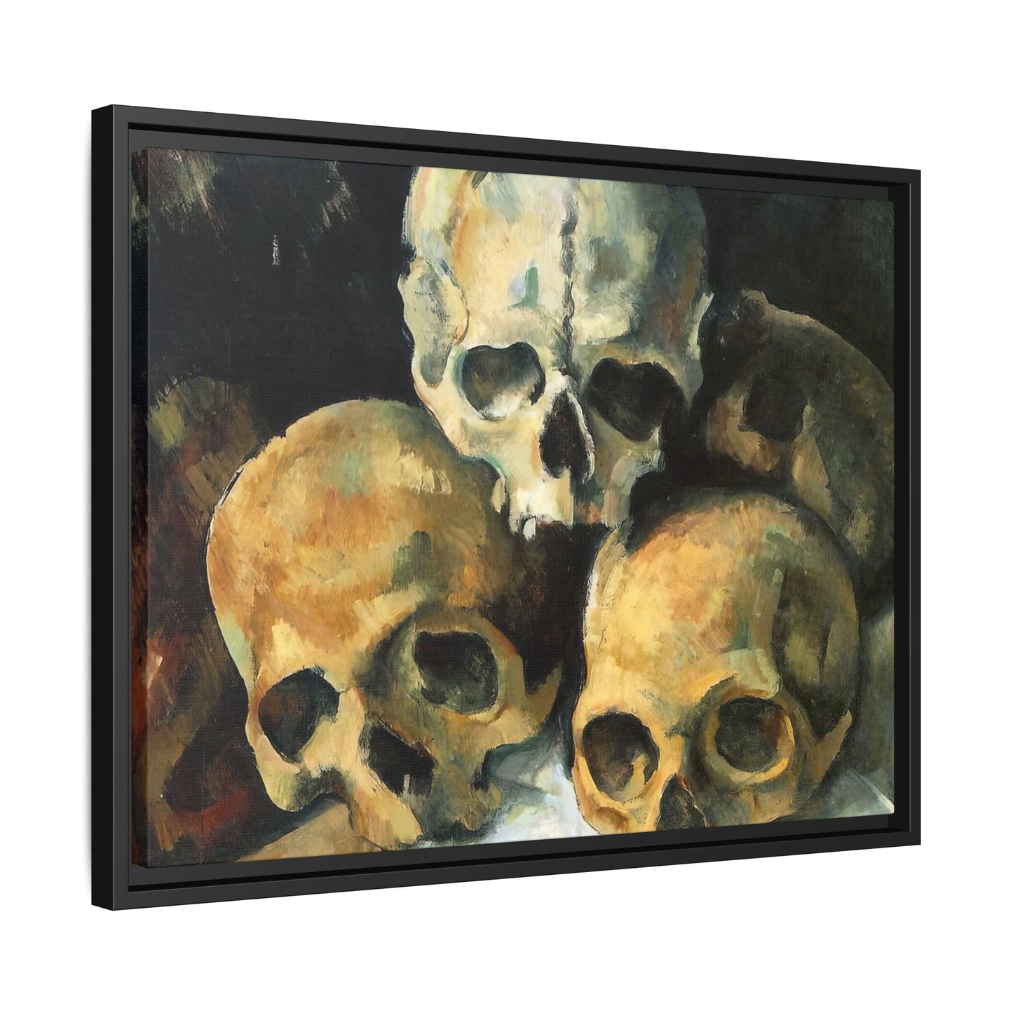 Cézanne, Paul - Pyramid of Skulls (1901) - Matte Canvas, Framed