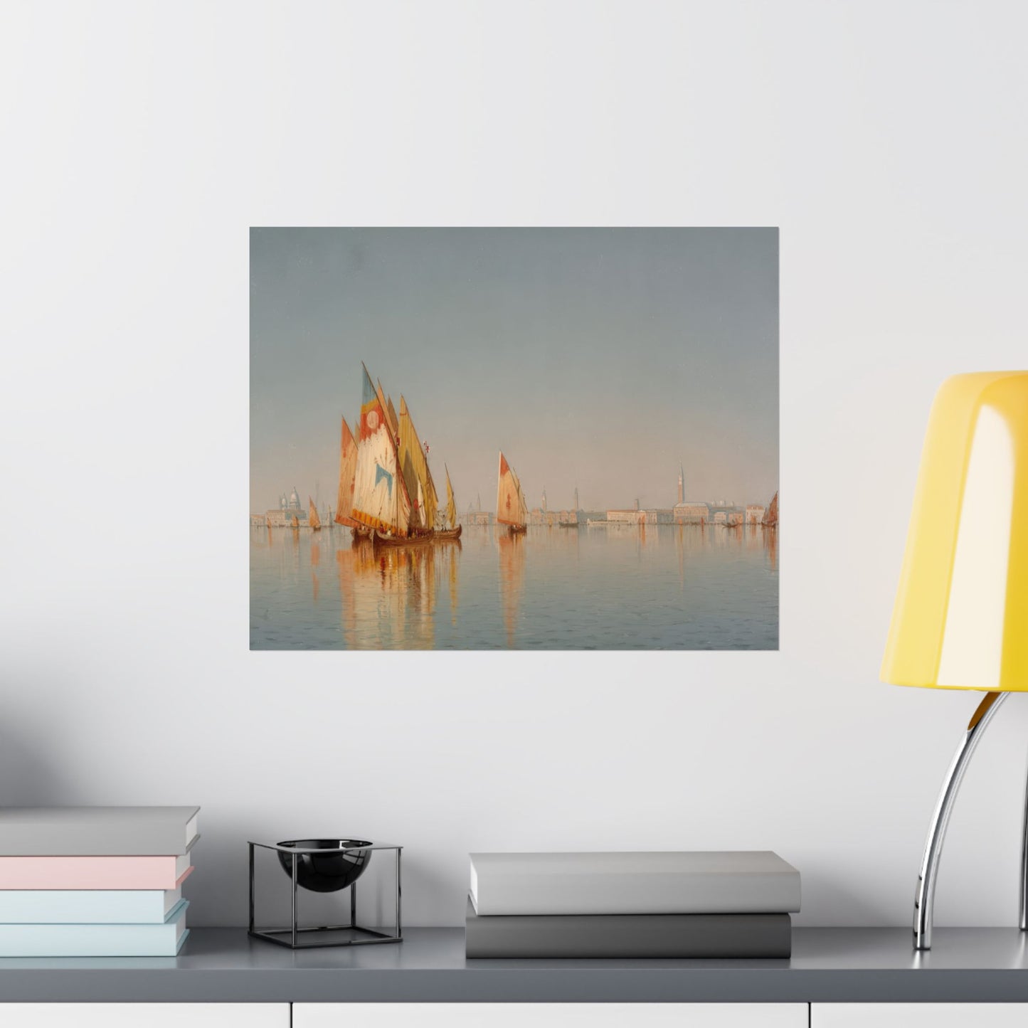 Gifford, Sanford Robinson - Venetian Sails: A Study (1873) - Satin Posters