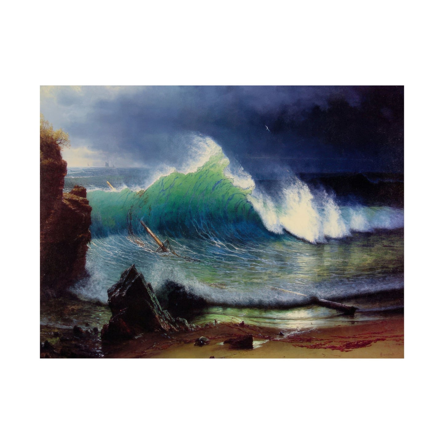 Bierstadt, Albert - Wind River (1859) - Satin Posters