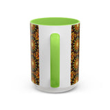 Monarch Butterfly Mandala - Colorful Accent Mugs