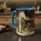 Courbet, Gustave - The Stone Breakers (1850) - Colorful Accent Mugs