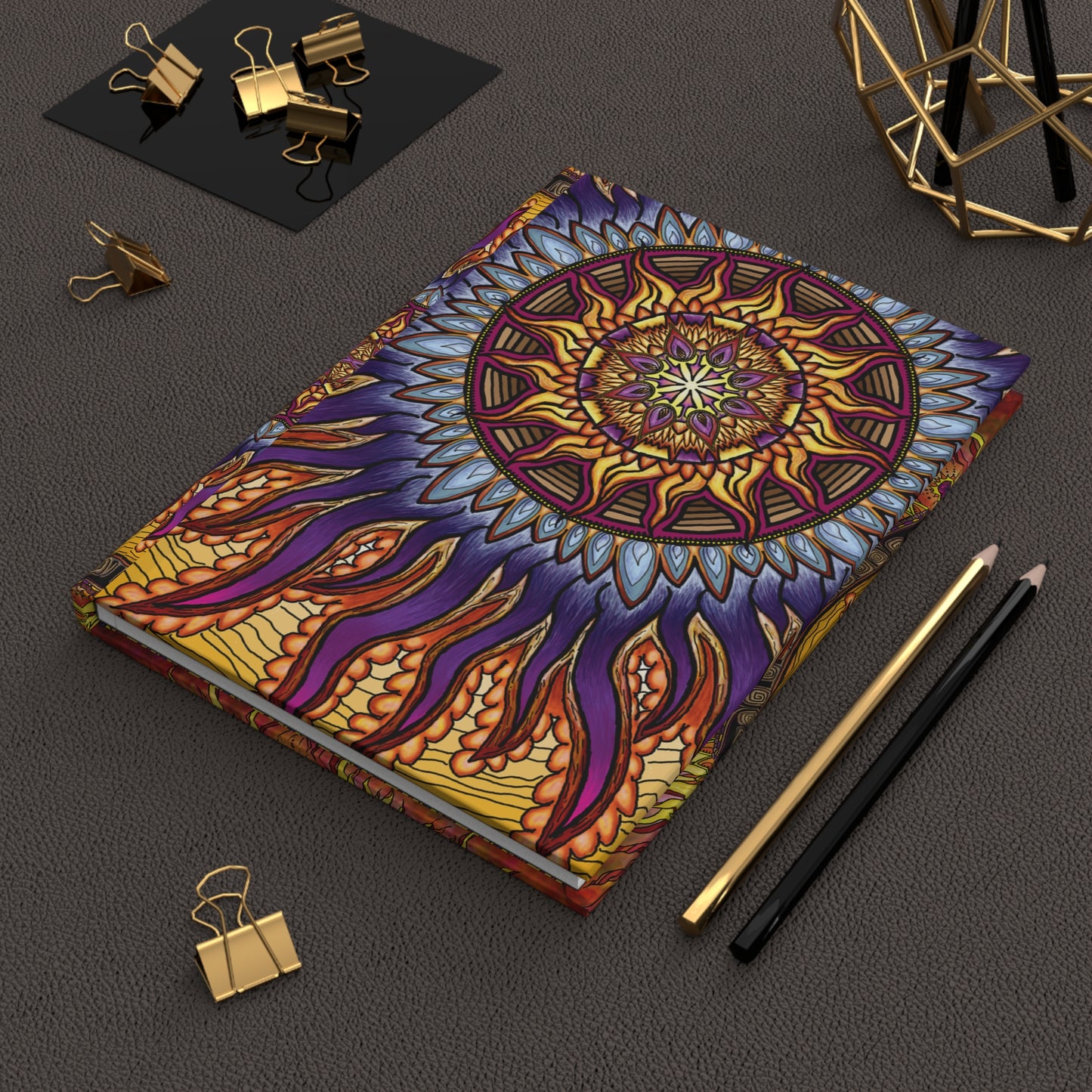 Pacio, Adam - Solar Disc Mandala - Hardcover Journal Matte