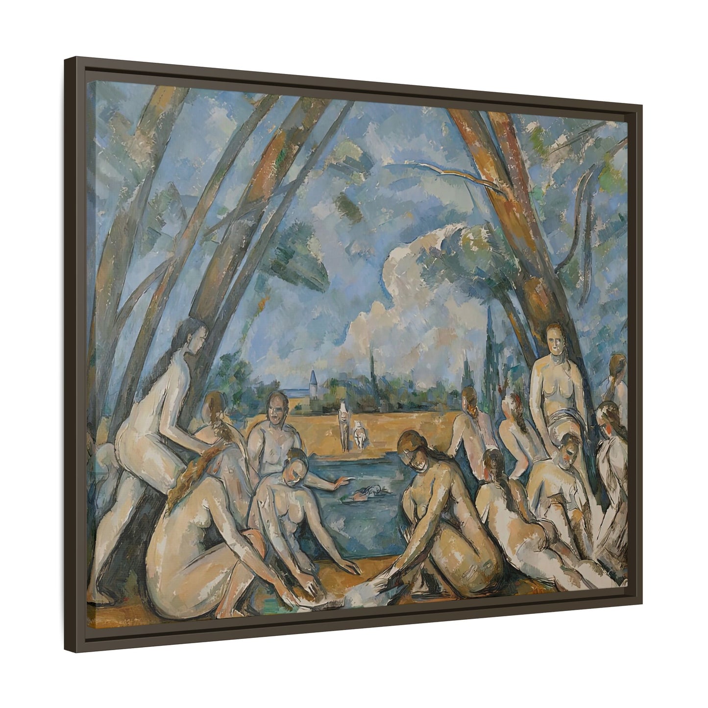 Cézanne, Paul - The Large Bathers (1906) - Matte Canvas, Framed