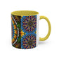 Pacio, Adam - Emerald Arrows Mandala - Colorful Accent Mugs