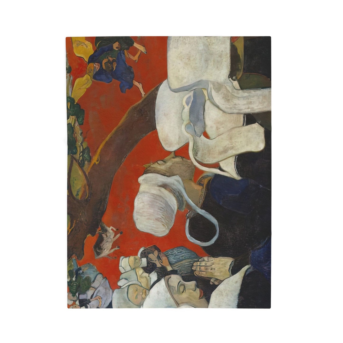 Gauguin, Paul - Vision of the Sermon (Jacob Wrestling with the Angel) (1888) - Velveteen Plush Blanket