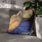Filiger, Charles - The Recumbent Christ (1895) - Suede Square Pillowcase