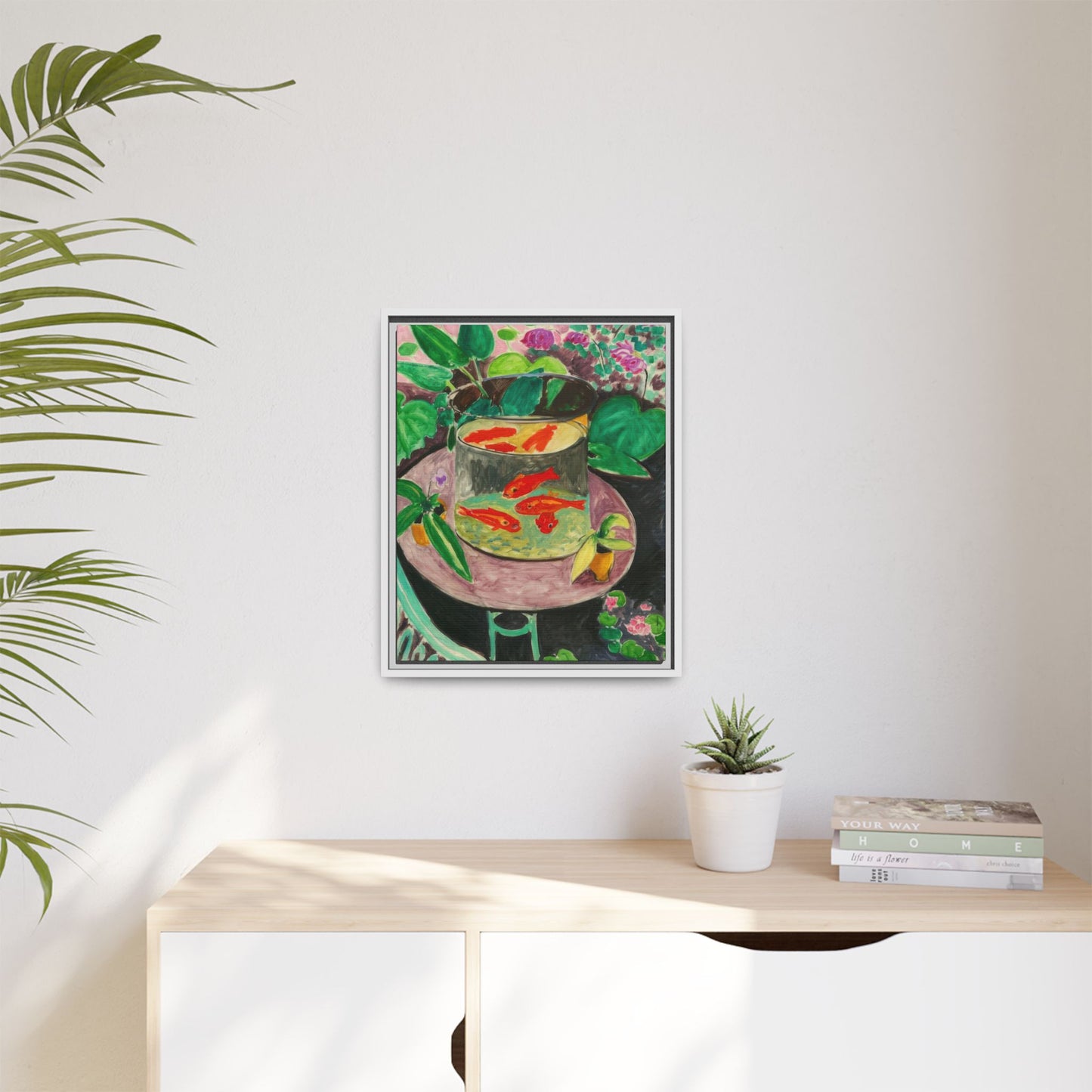 Matisse, Henri - The Goldfish (1912) - Matte Canvas, Framed