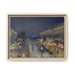 Pissarro, Camille - The Boulevard Montmartre At Night (1897) - Matte Canvas, Framed