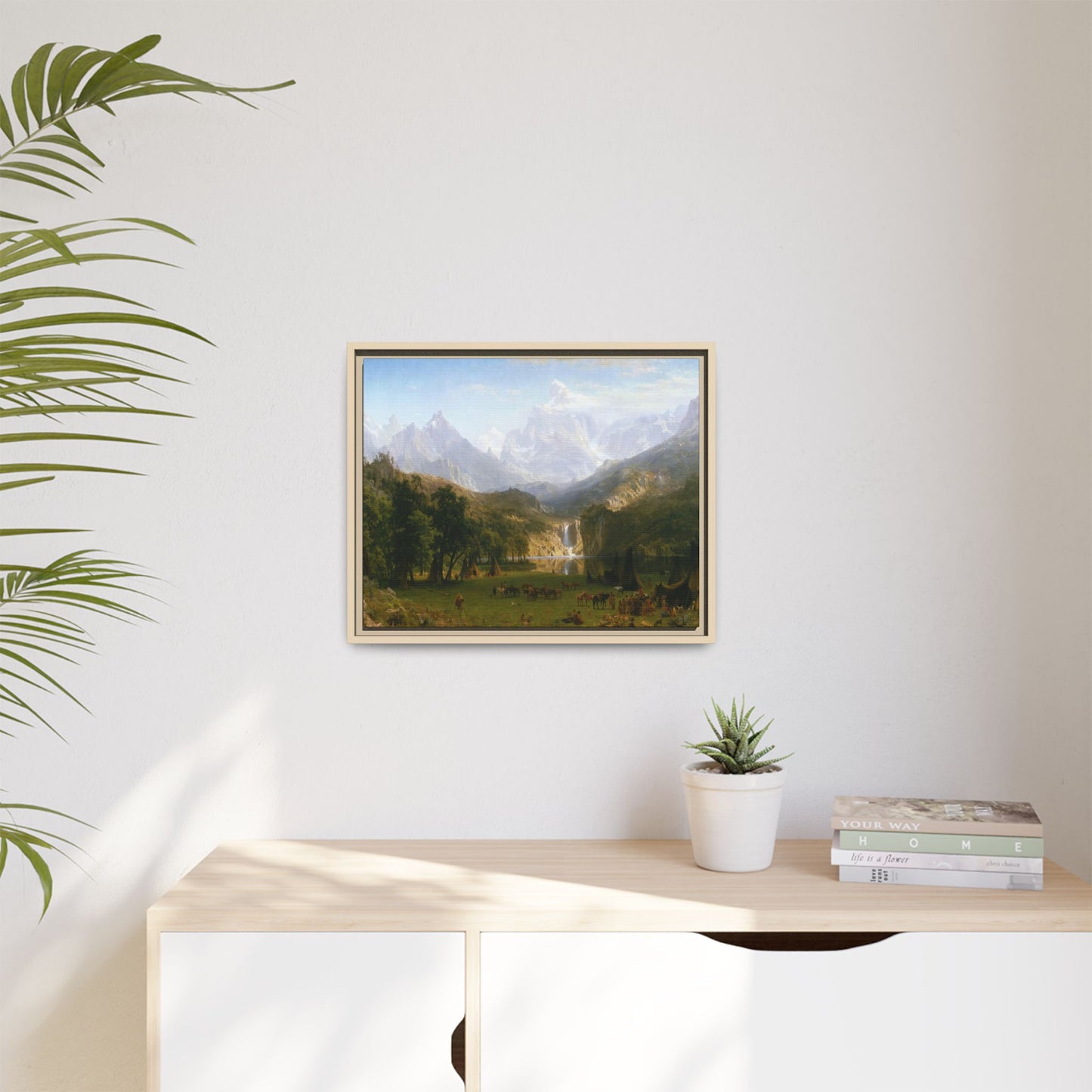 Bierstadt, Albert - The Rocky Mountains, Lander’s Peak (1863) - Matte Canvas, Framed