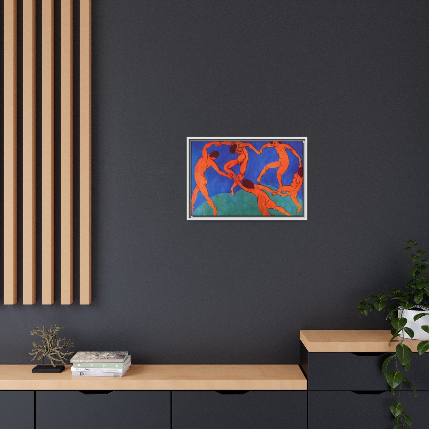 Matisse, Henri - Dance (II) (1910) - Matte Canvas, Framed