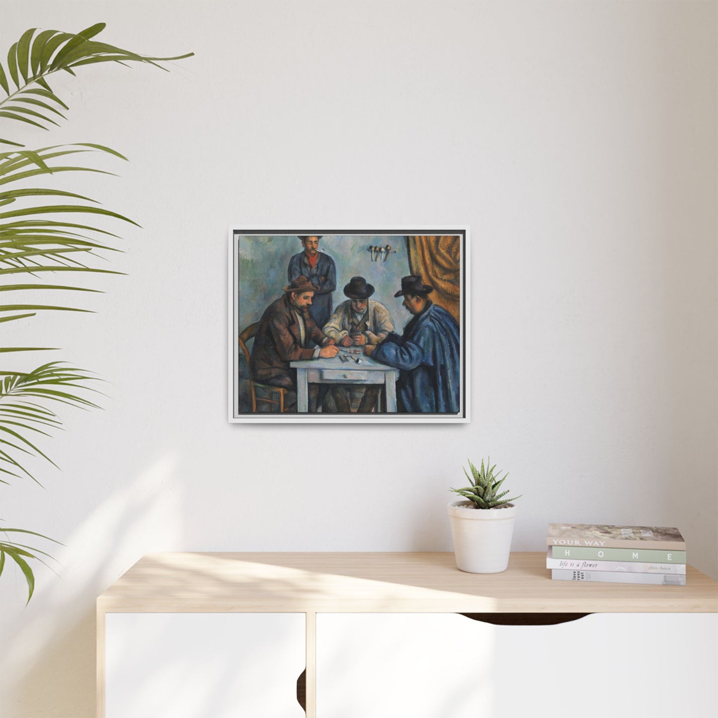 Cézanne, Paul - The Card Players (1892) - Matte Canvas, Framed