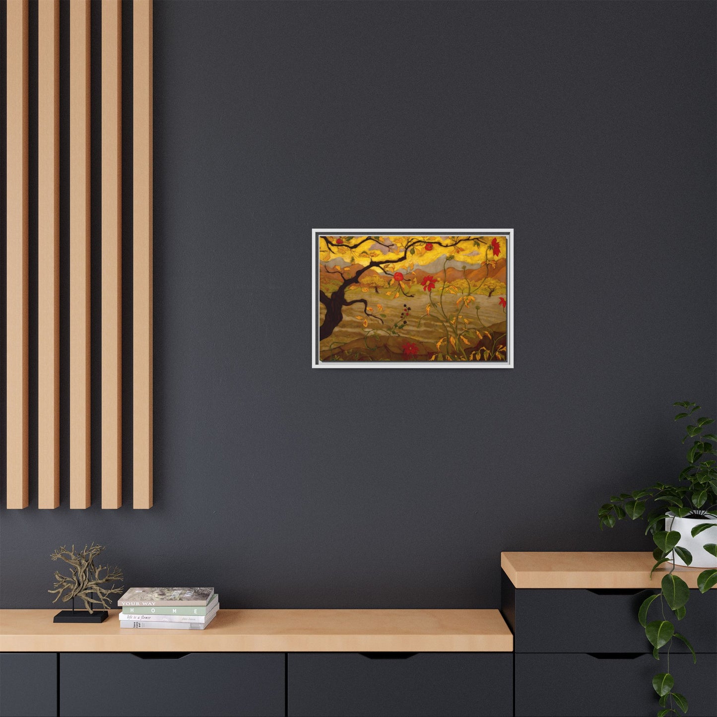 Ranson, Paul - Apple Tree with Red Fruit (1902) - Matte Canvas, Framed