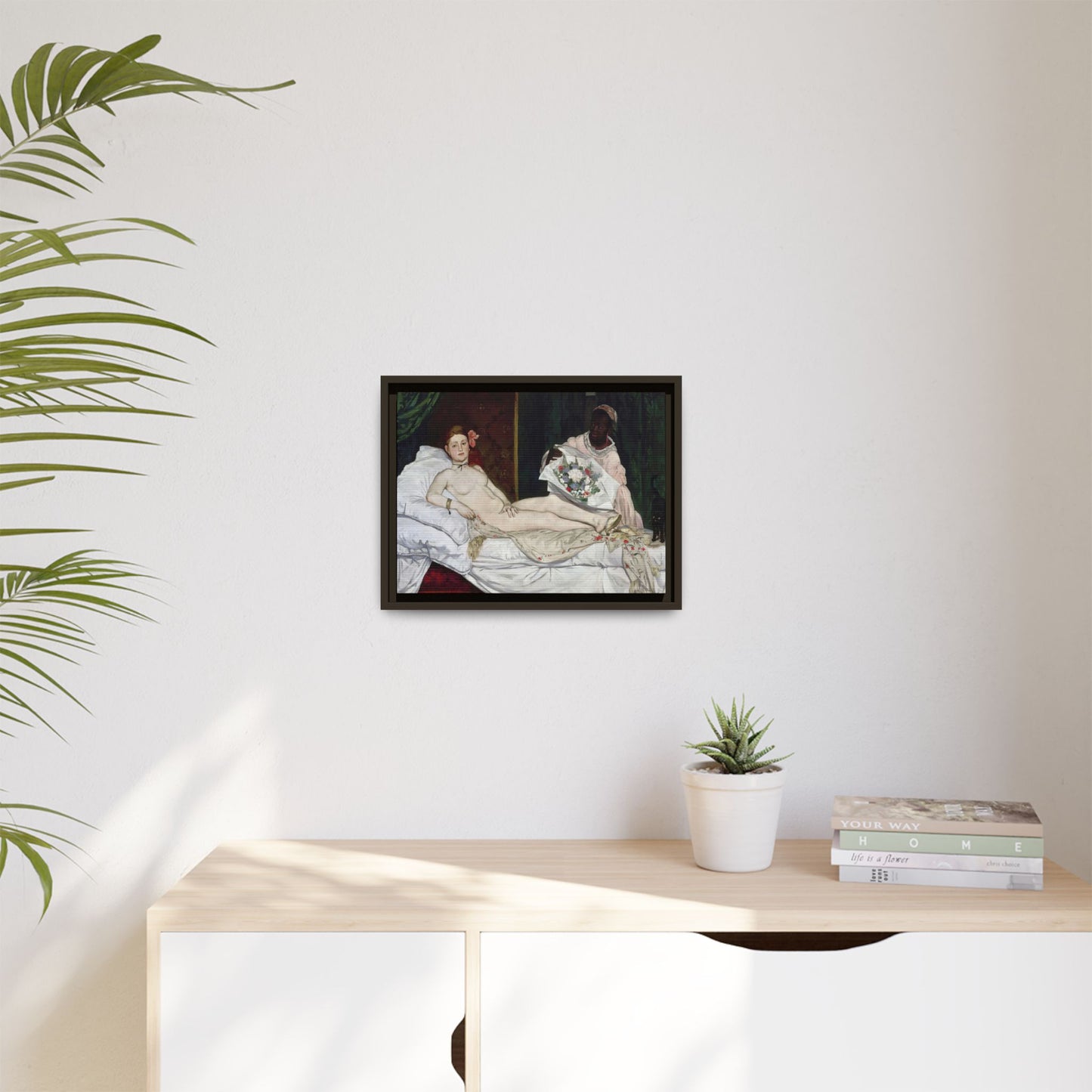 Manet, Édouard - Olympia (1870) - Matte Canvas, Framed