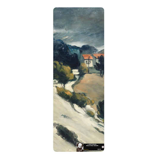 Cézanne, Paul - L’Estaque, Melting Snow (1870) - Rubber Yoga Mat