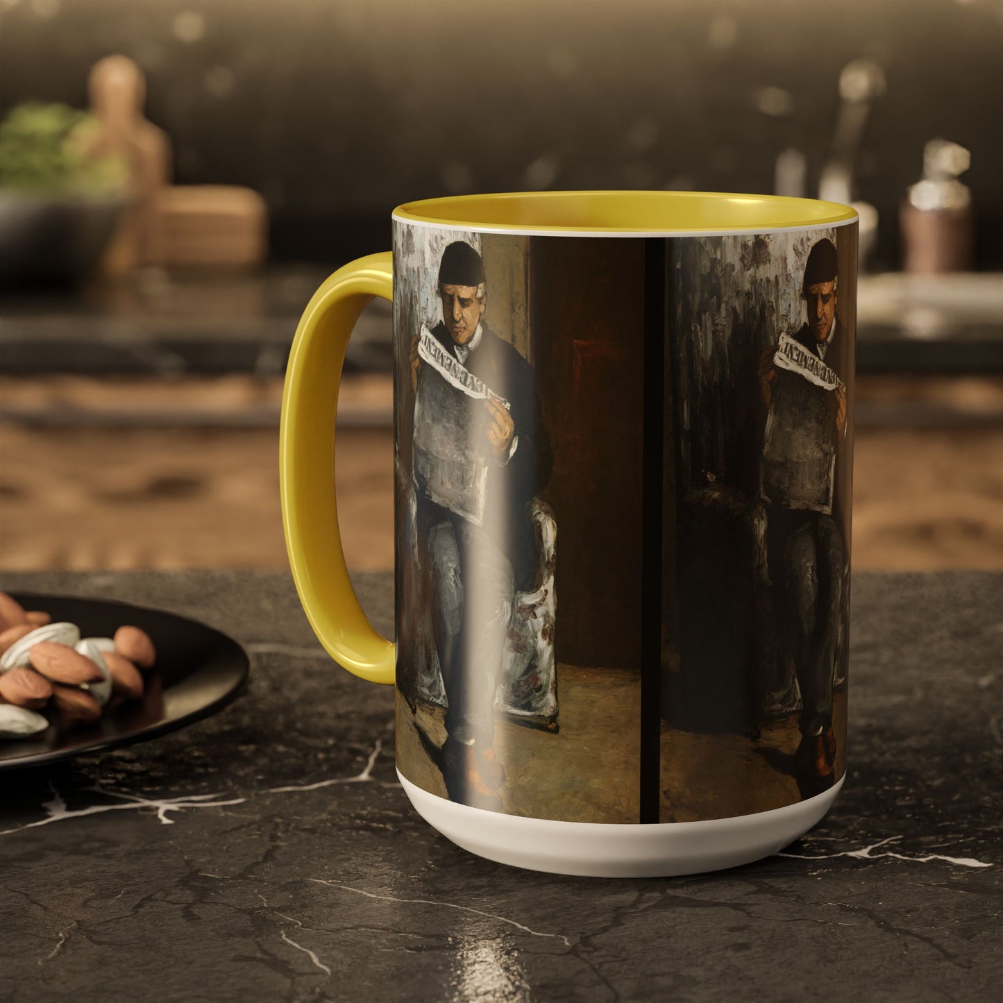 Cézanne, Paul - The Artist’s Father (1866) - Colorful Accent Mugs