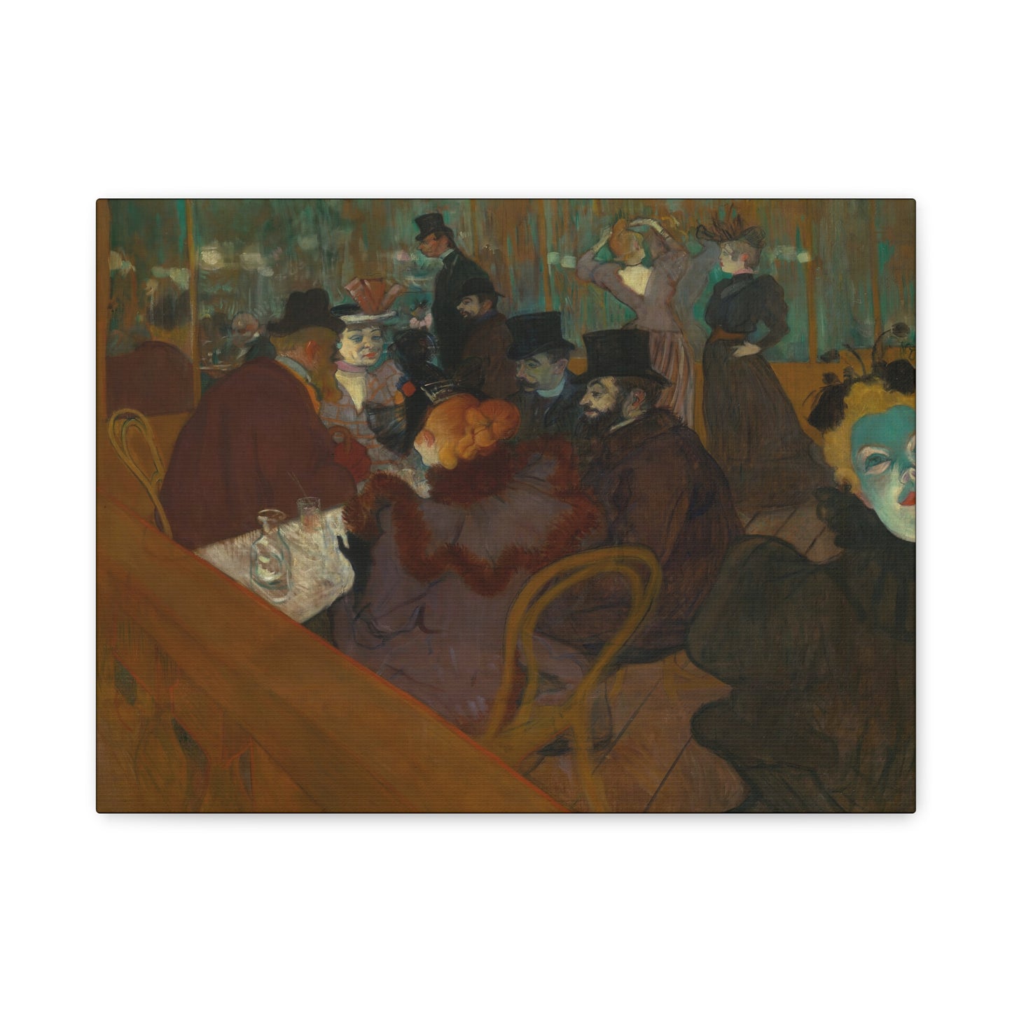 Lautrec, Henri - At the Moulin Rouge (1892) - Canvas Block, unframed