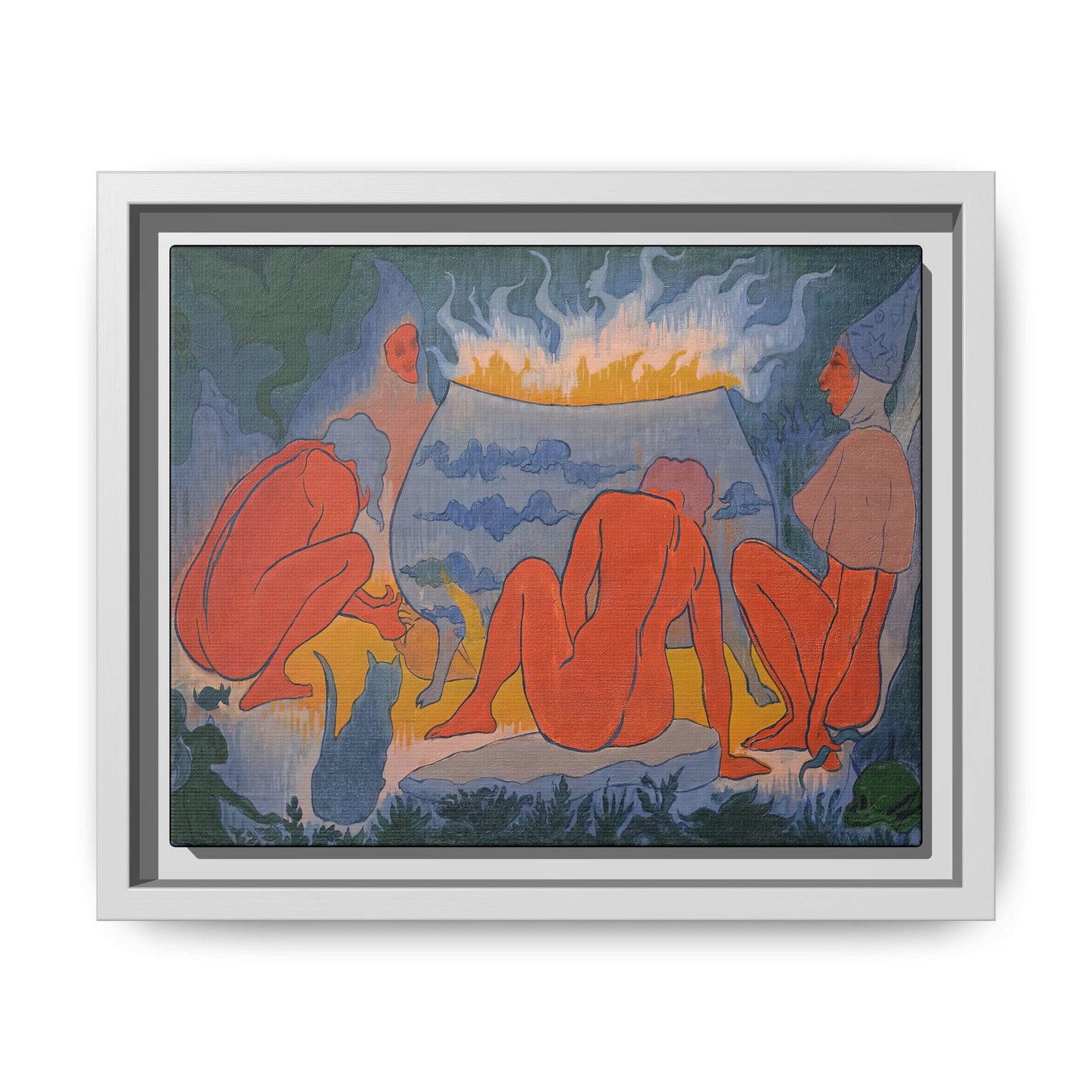 Ranson, Paul - Witches Around the Fire (1891) - Matte Canvas, Framed