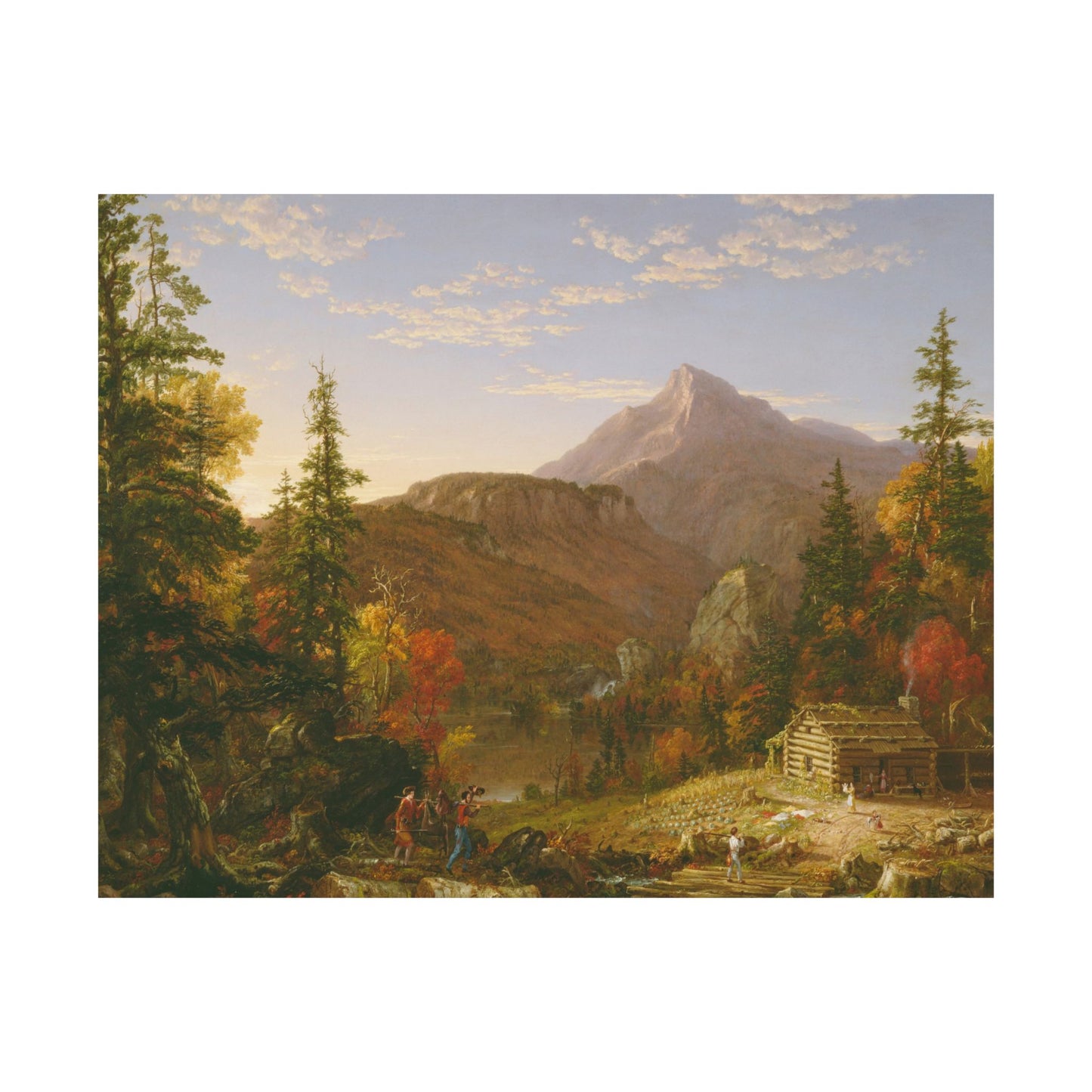 Cole. Thomas - The Hunter's Return (1845) - Satin Posters