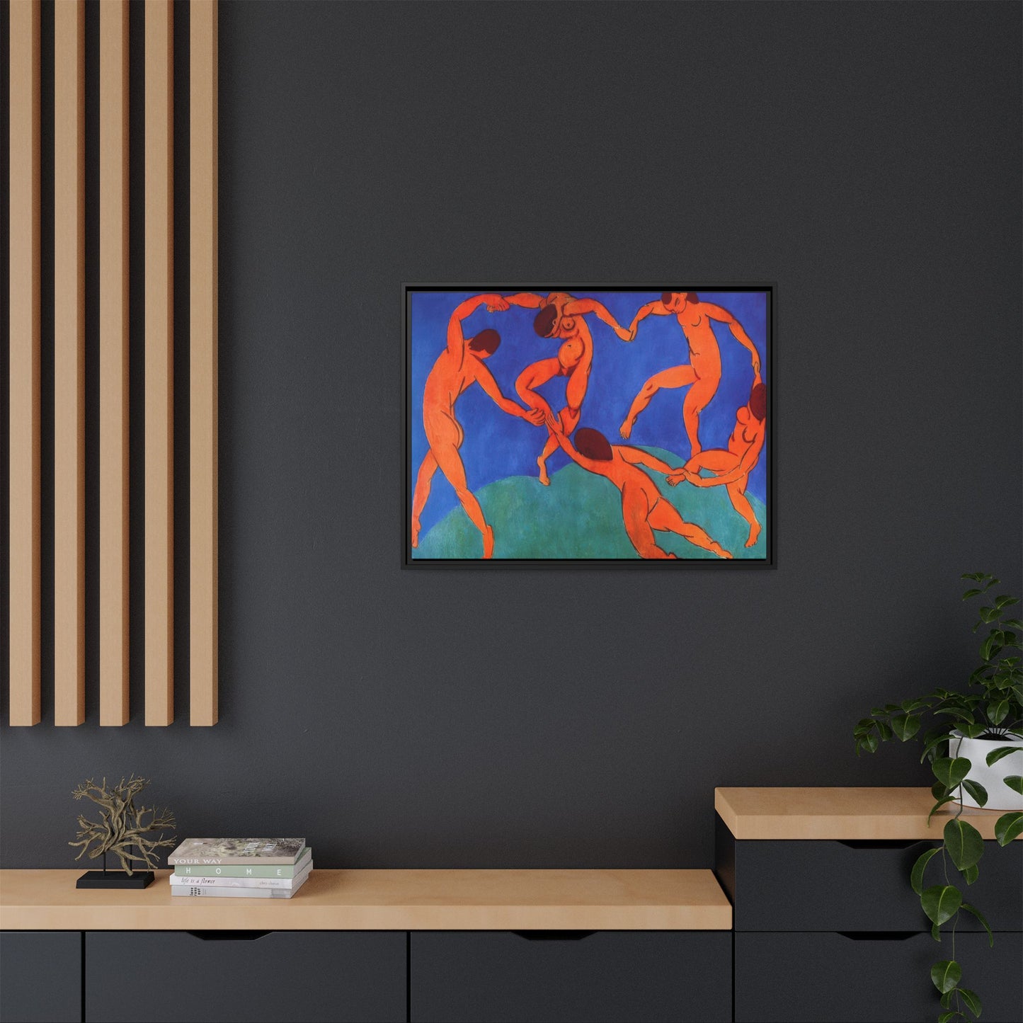 Matisse, Henri - Dance (II) (1910) - Matte Canvas, Framed