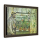 Morisot, Berthe - Eugene Manet on the Isle of Wight (1875) - Matte Canvas, Framed