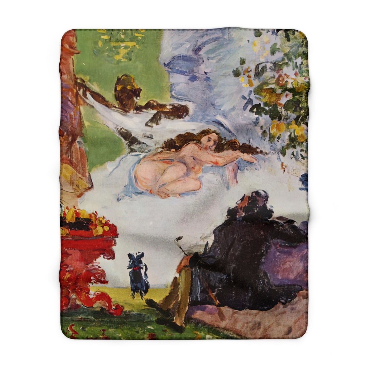 Cézanne, Paul - A Modern Olympia (1874) - Sherpa Fleece Blanket