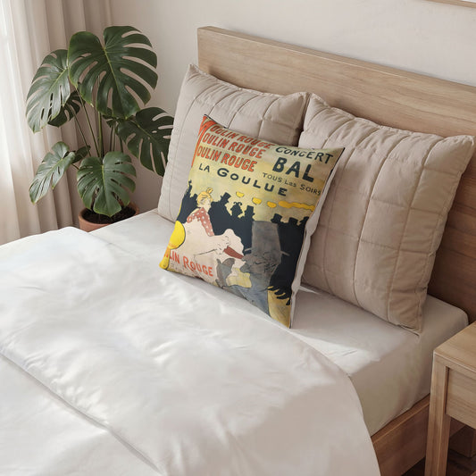 Toulouse-Lautrec, Henri - Moulin Rouge - La Goulue (1891) - Poly Velvet Pillow