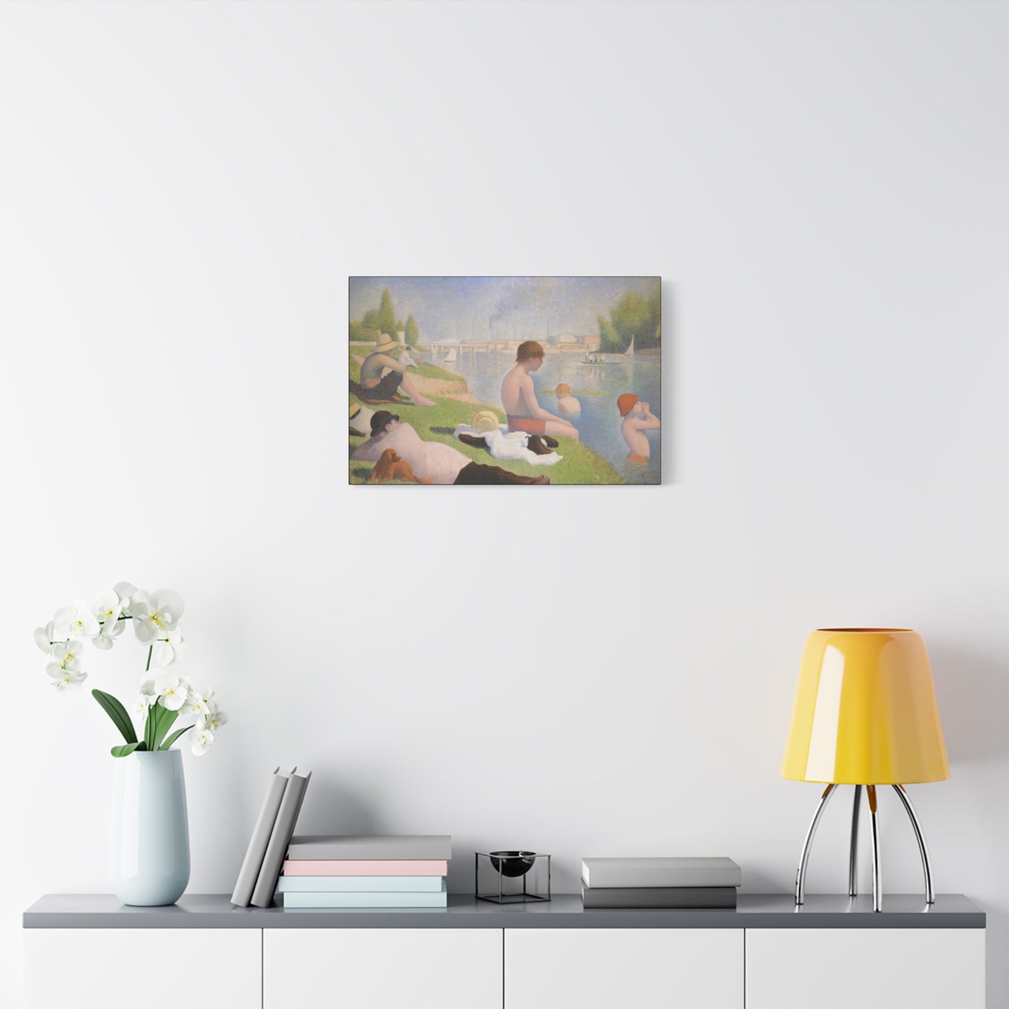 Seurat, Georges - Bathers at Asnières (1884) - Canvas Block, unframed