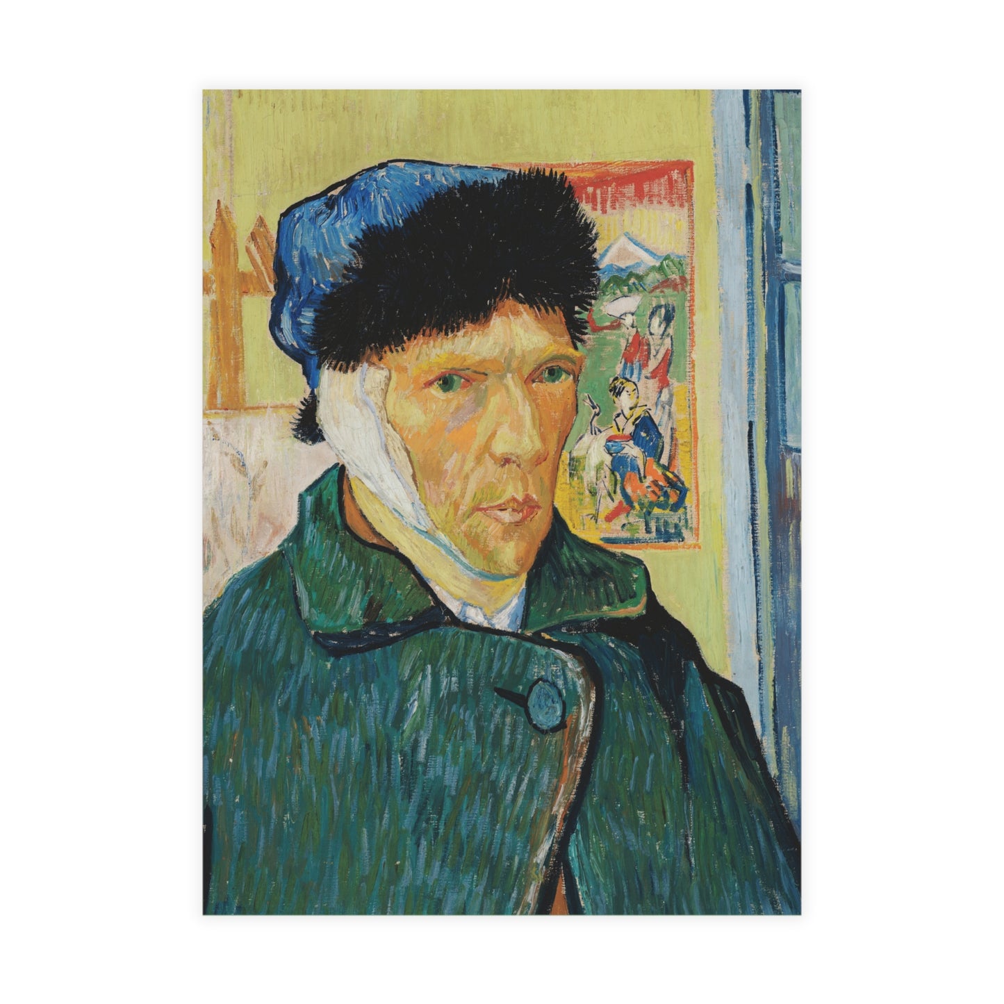 Van Gogh, Vincent - Self Portrait with Bandaged Ear (1889) - Postcard Bundles with Envelopes Included