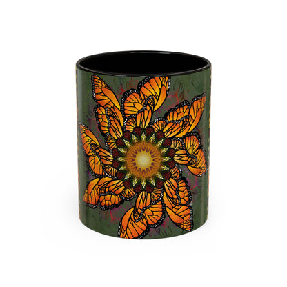 Pacio, Adam - Monarch Butterfly Mandala - Colorful Accent Mugs