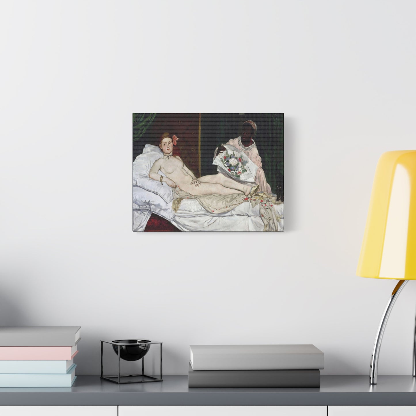 Manet, Édouard - Olympia (1870) - Canvas Block, unframed