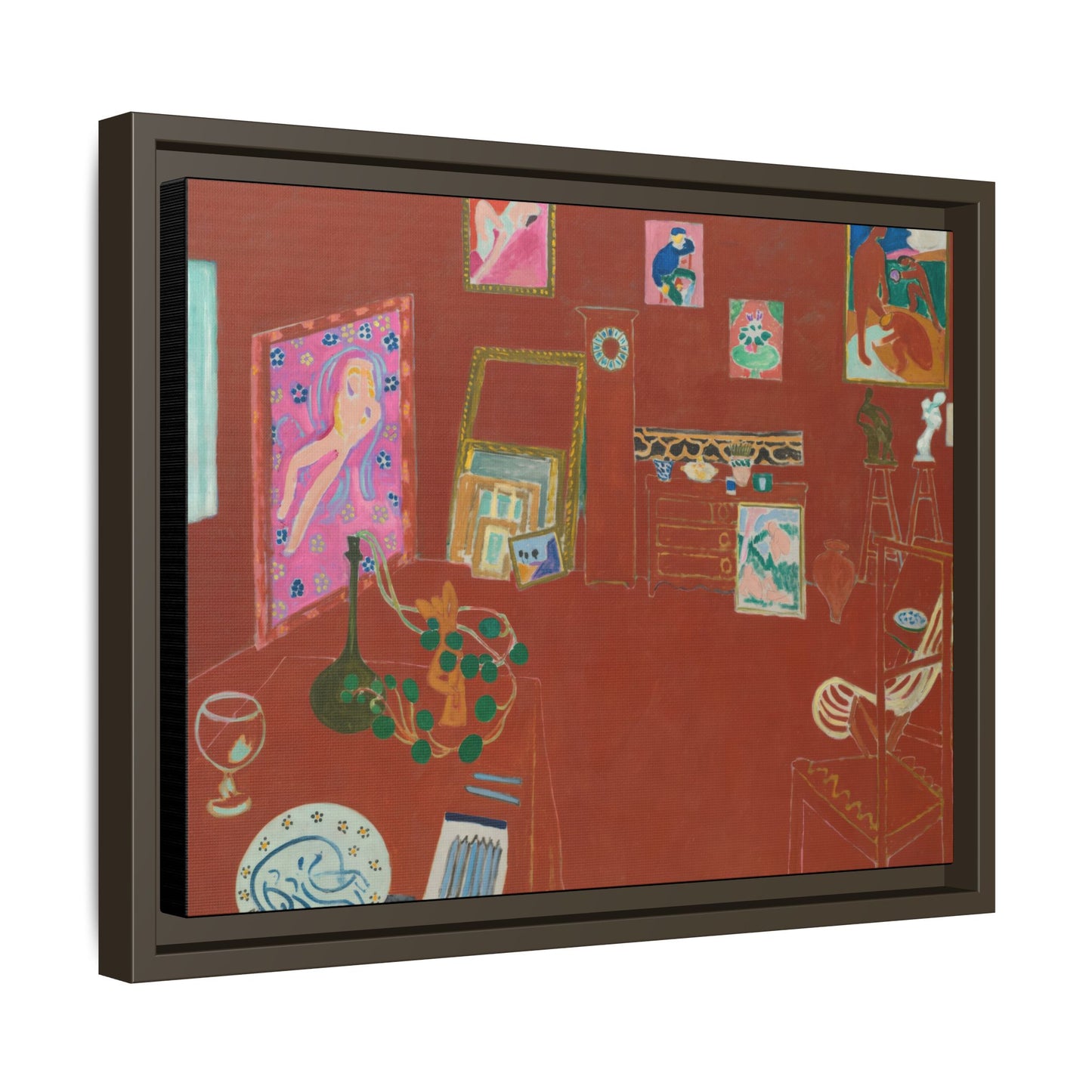 Matisse, Henri - The Red Studio (1911) - Matte Canvas, Framed