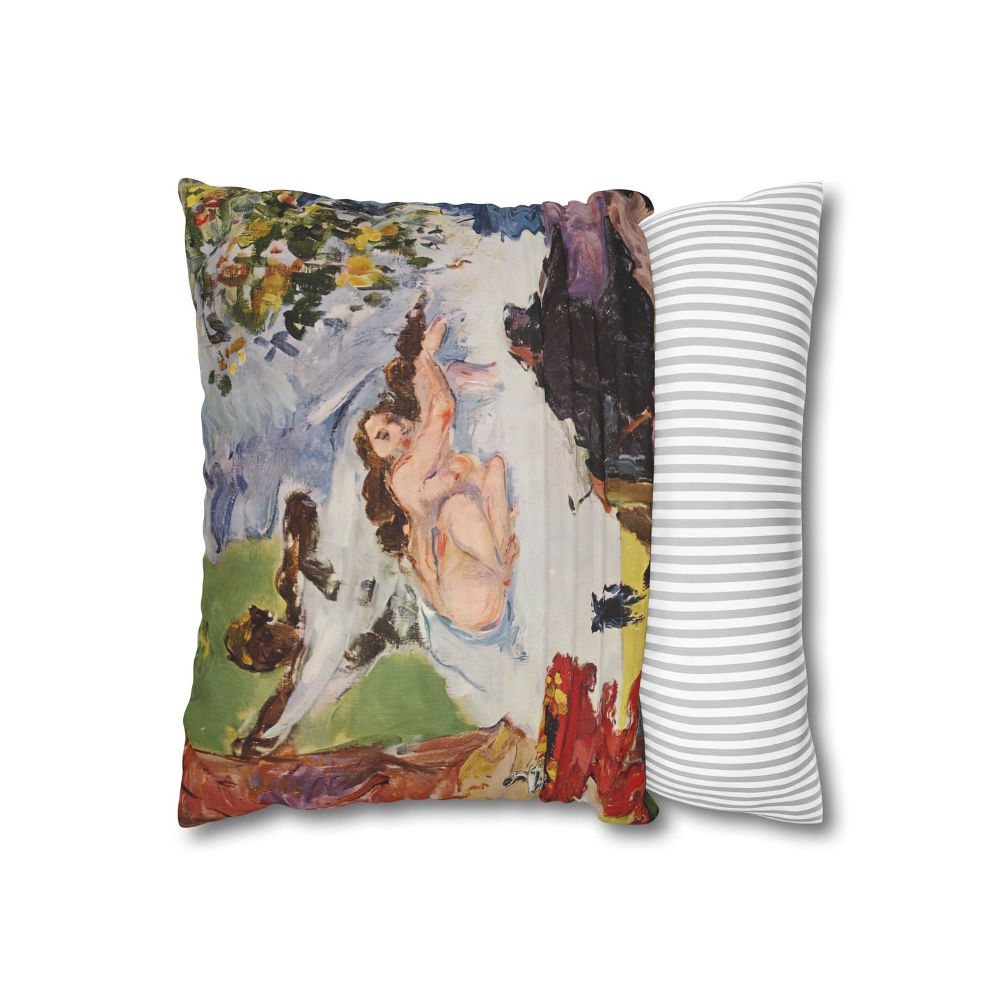 Cézanne, Paul - A Modern Olympia (1874) - Suede Square Pillowcase