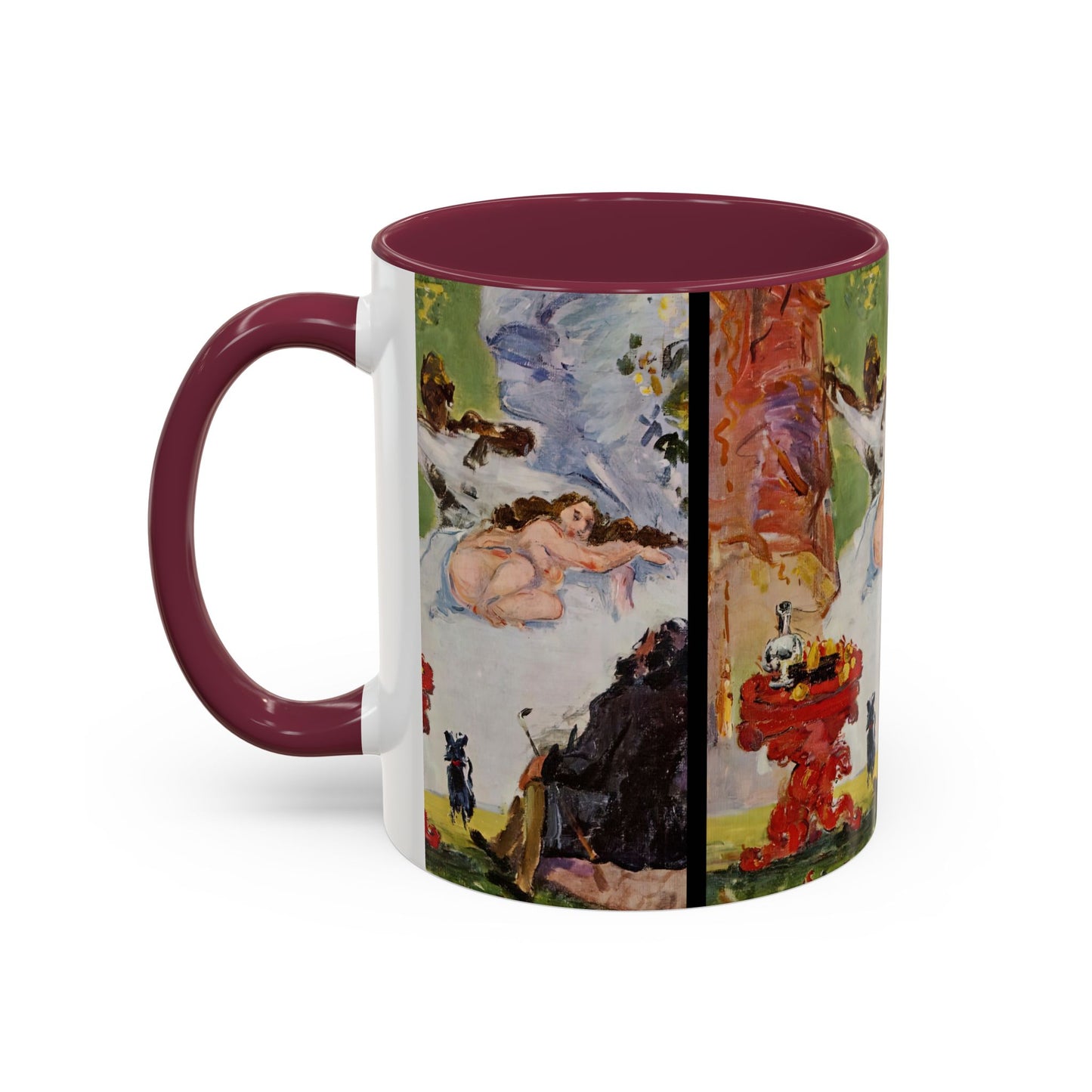 Cézanne, Paul - A Modern Olympia (1874) - Colorful Accent Mugs