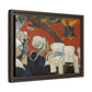 Gauguin, Paul - Vision of the Sermon (Jacob Wrestling with the Angel) (1888) - Matte Canvas, Framed