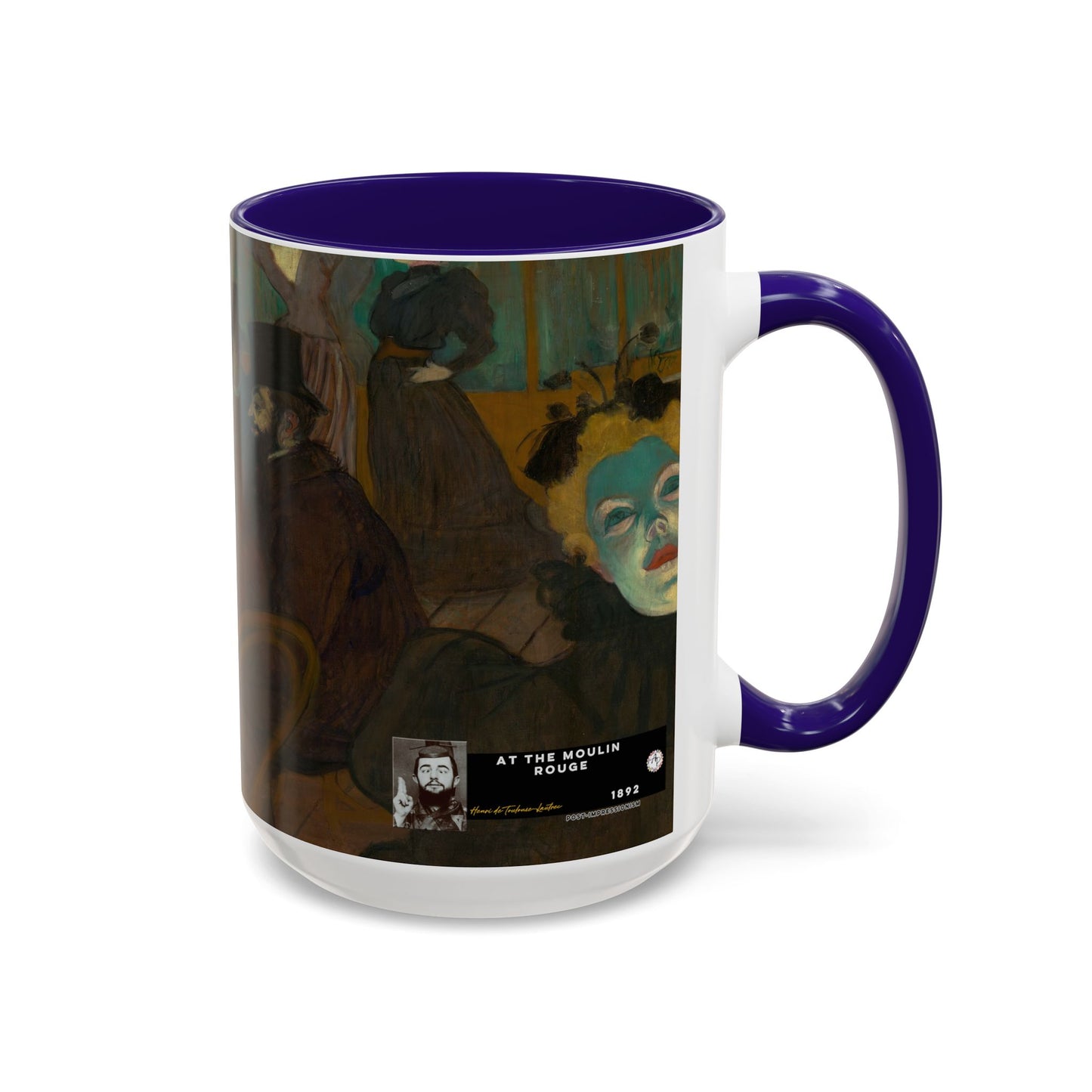 Toulouse-Lautrec, Henri - At the Moulin Rouge (1892) - Colorful Accent Mugs