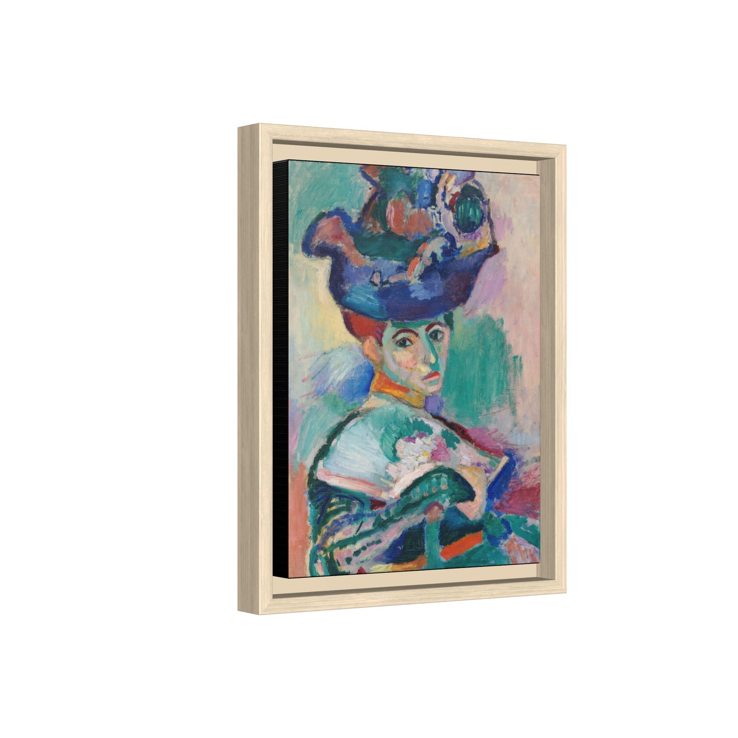 Matisse, Henri - Woman with a Hat (1905) - Matte Canvas, Framed