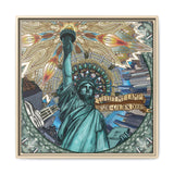 Liberty Mandala - Framed Canvas