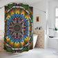 Emerald Arrows Mandala - Shower Curtains