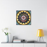 Obsidian Grandmothers Mandala A - Canvas