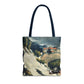 Cézanne, Paul - L’Estaque, Melting Snow (1870) - Tote Bag