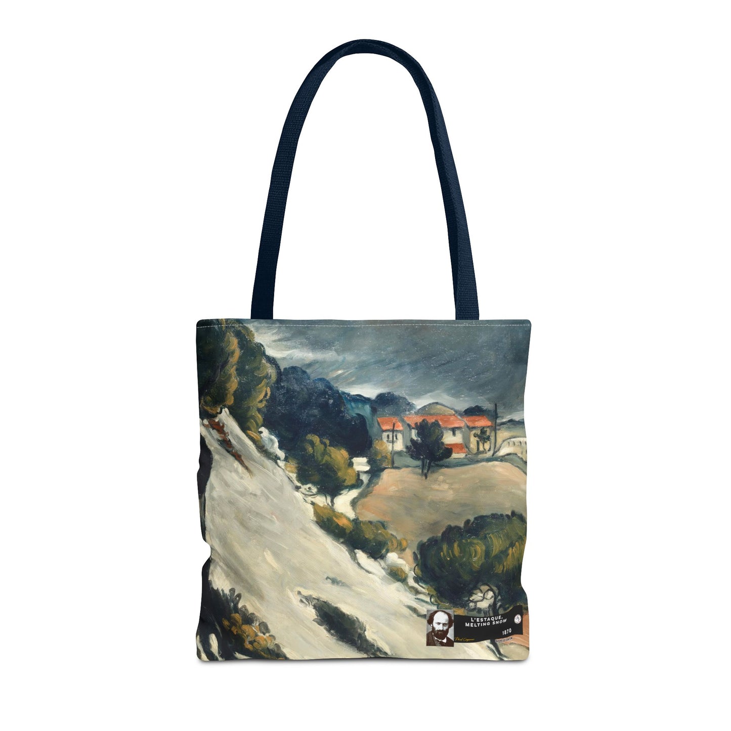 Cézanne, Paul - L’Estaque, Melting Snow (1870) - Tote Bag
