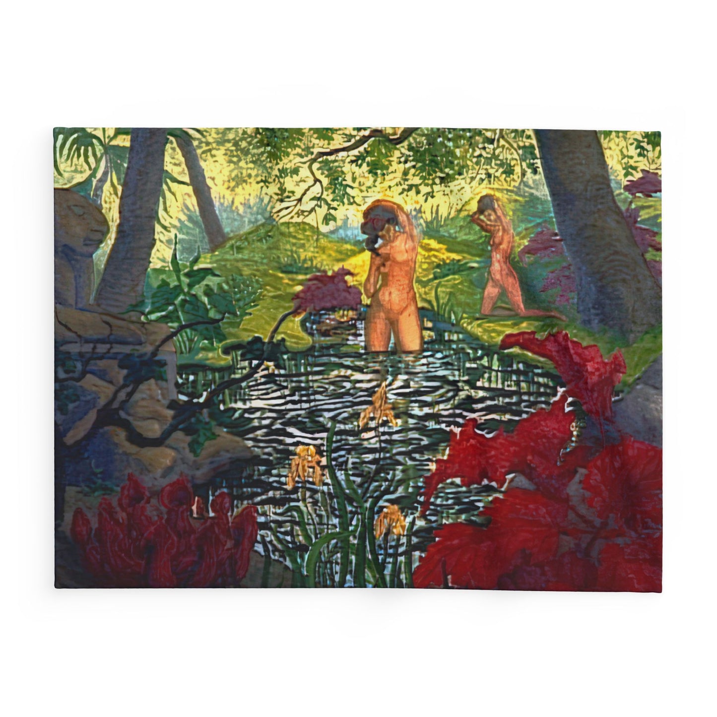 Ranson, Paul - The Lotus Bather (1906) - Arctic Fleece Blanket