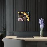 Obsidian Grandmothers Mandala - Acrylic Block