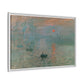 Monet, Claude - Impression, Sunrise (1872) - Matte Canvas, Framed