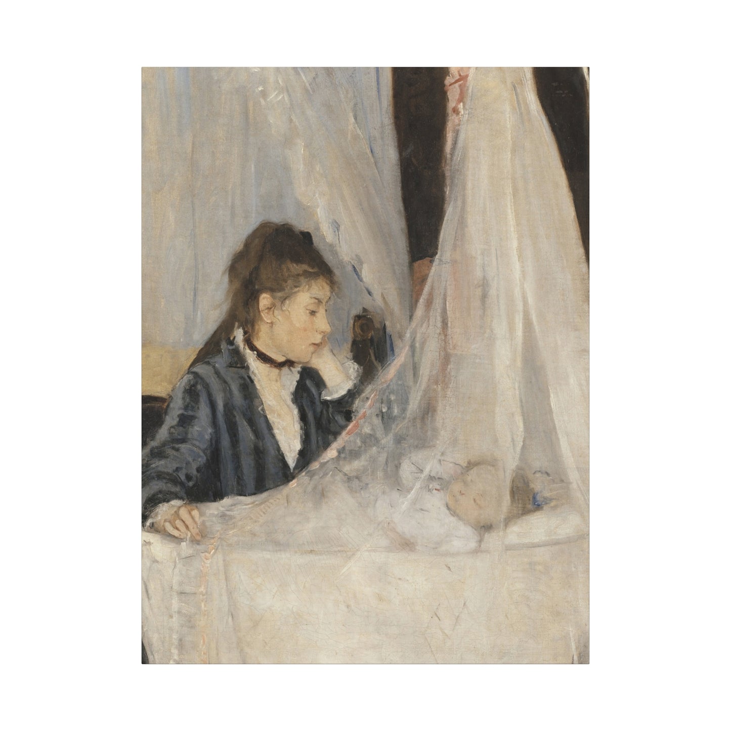 Morisot, Berthe - The Cradle (1872) - Canvas Block, unframed