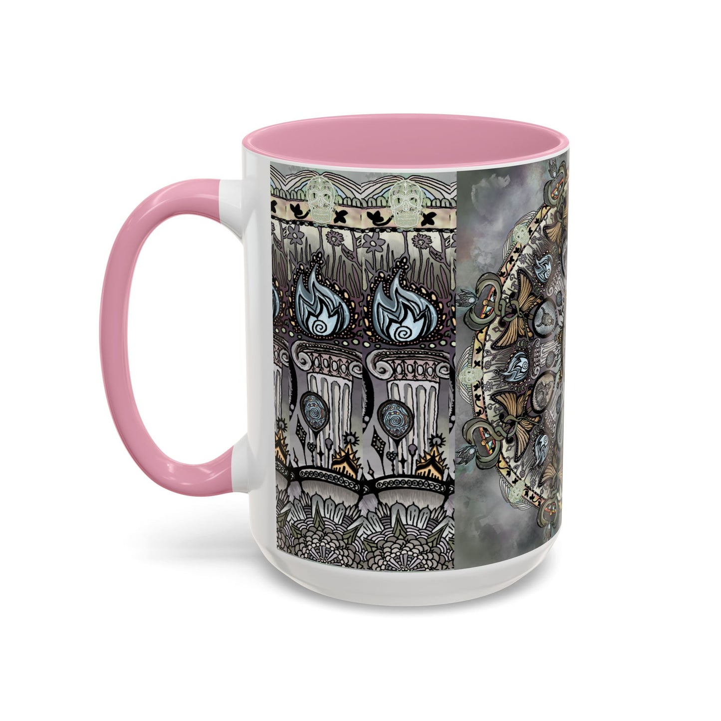 Pacio, Adam - Memento Mori Mandala - Colorful Accent Mugs