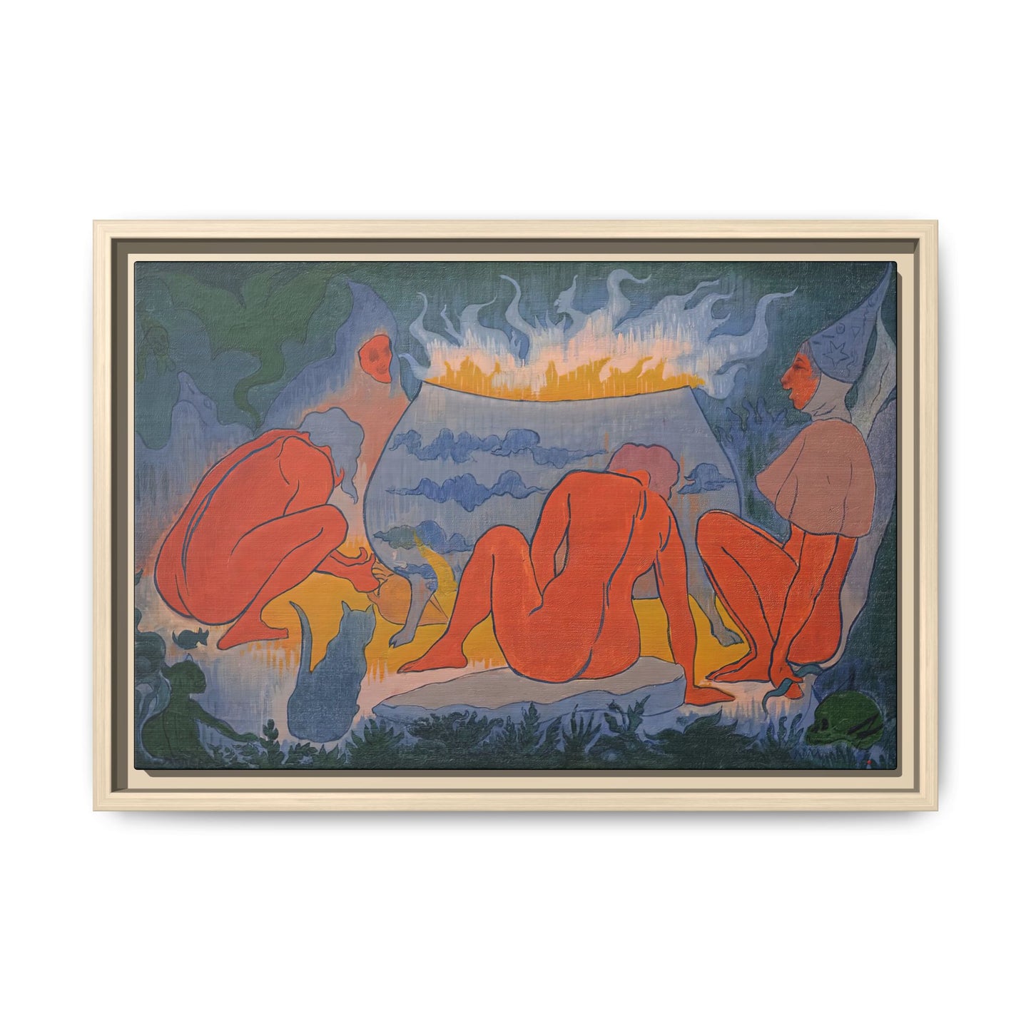 Ranson, Paul - Witches Around the Fire (1891) - Matte Canvas, Framed