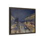 Pissarro, Camille - The Boulevard Montmartre At Night (1897) - Matte Canvas, Framed